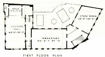First floor plan of the Central Library in 1959 [X812/16/9]